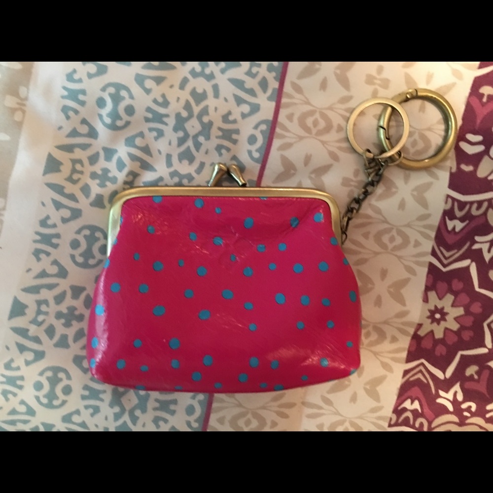 Fossil change purse with key ring.